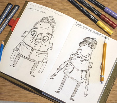 Character Design for Stopmotion Puppets: Touch Community Services Campaign Singapore 