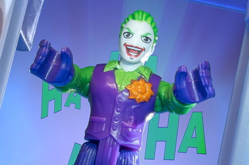 Stop Frame Toy Animation: The Joker from Imaginext DC Super Friends toy range.