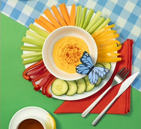 Stopframe Product Animation: Picnic with Butterfly Food Photography Stopmotion